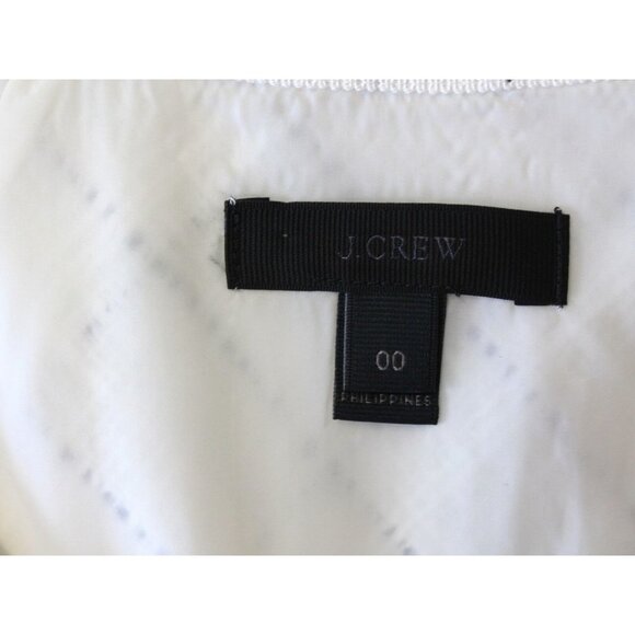 J CREW SLEEVELESS A LINE DRESS IN WINDOWPANE TWEED NAVY IVORY 00 NEW F0702 $138 - Picture 4 of 5